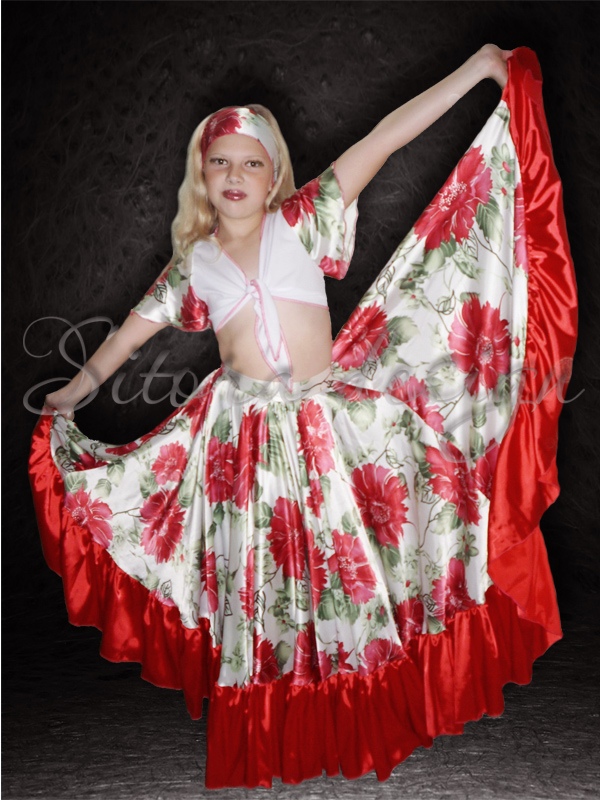 Детский костюм для цыганского танца